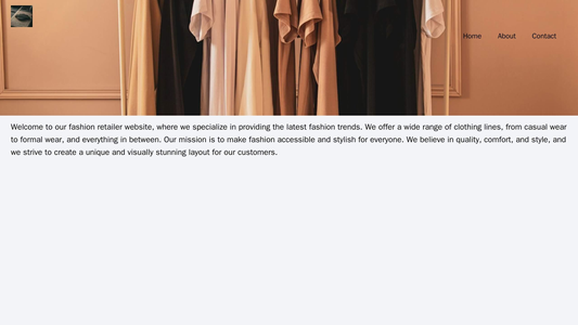 Fashion Retailer: A visually stunning layout with a full-width header image showcasing the latest clothing lines. The lo Web Template 2029