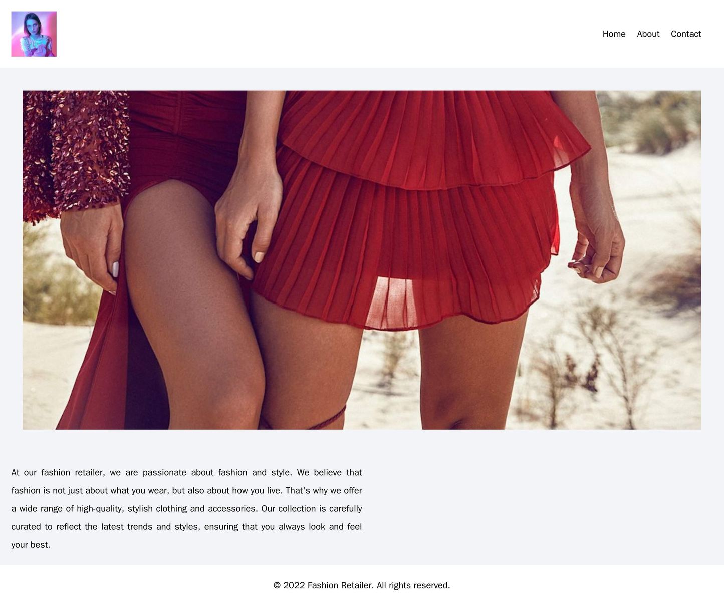 Fashion Retailer: A visually striking layout with a full-width banner image showing models wearing the latest clothing,  Web Template 4187