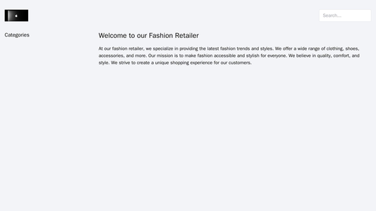 Fashion Retailer: A grid-based layout with high-resolution images, a left sidebar featuring filters and categories, and  Web Template 4416