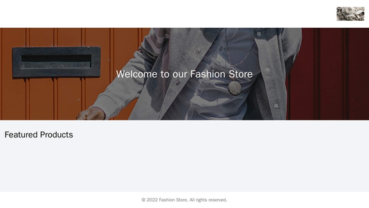 Fashion Store: A trendy layout with a right-aligned logo, a high-resolution image of a model wearing their clothing in t Web Template 4616