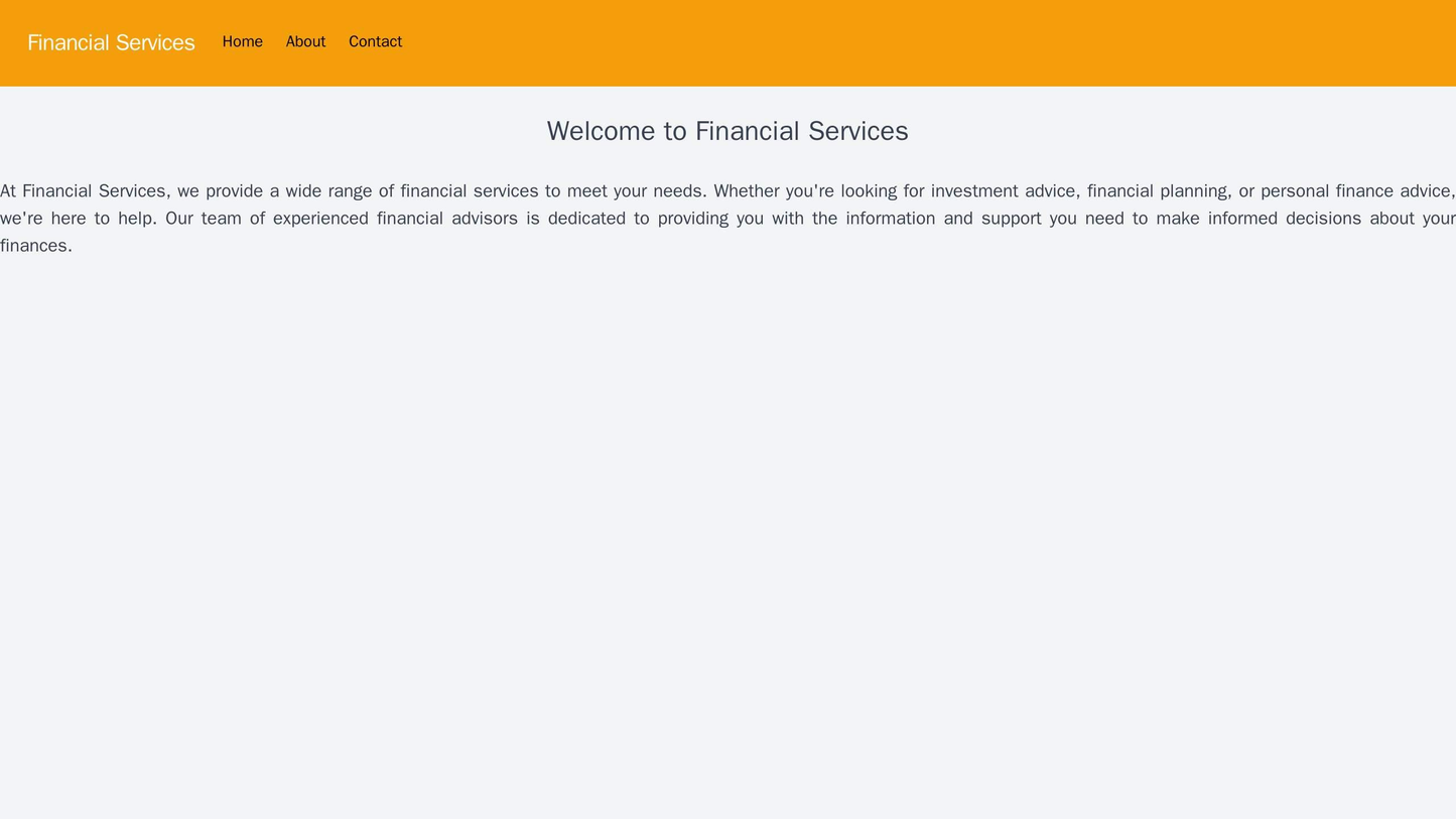 Financial Services: A sophisticated and trustworthy design with a horizontally center-aligned logo, a well-organized and Web Template 2247