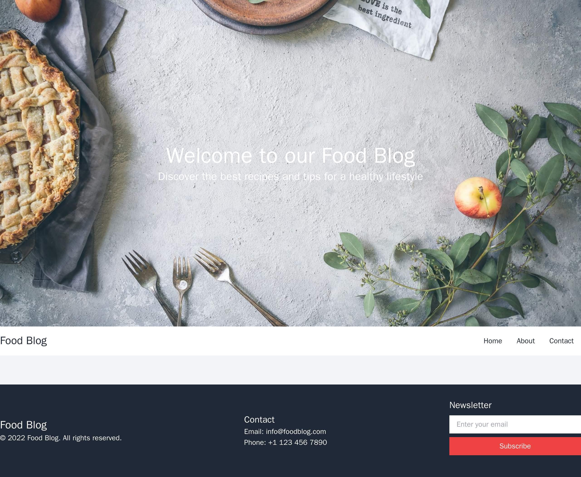 Food Blog: A warm and inviting design with a large header image and a title that appears on scroll. The content is arran Web Template 2179