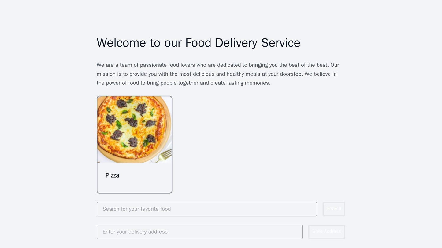 Food Delivery Service: A website design that prioritizes a clear menu, with large eye-catching icons for various cuisine Web Template 3818