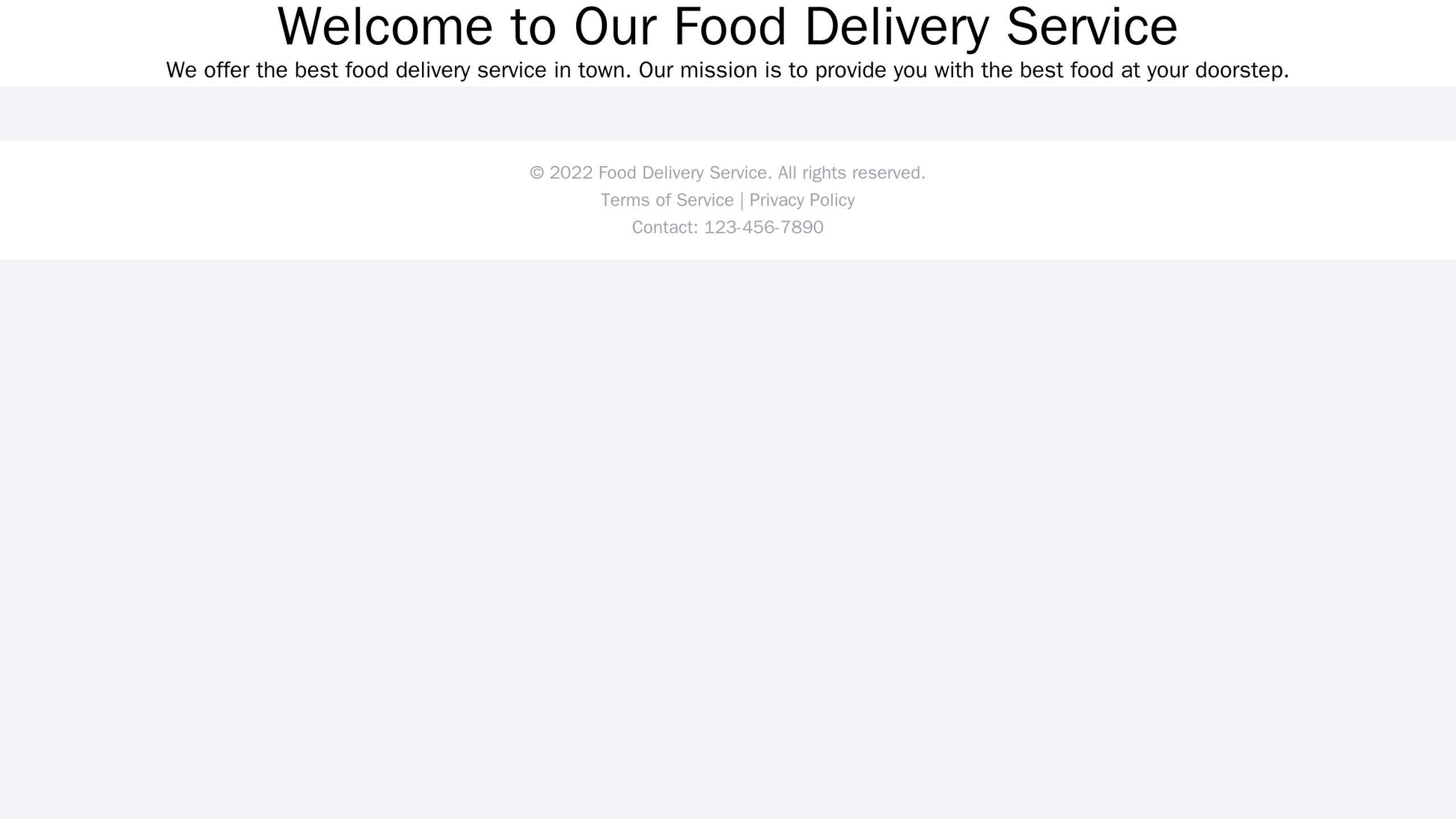 Food Delivery Service Site: A mobile-first design, with a large search bar or image of a popular dish at the top. The si Web Template 2308