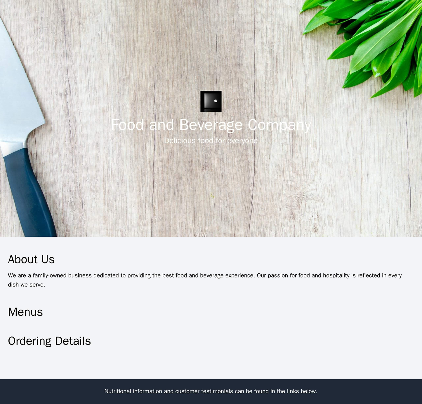 Food and Beverage Company: An inviting design with a warm, appetizing color palette and a centered, hero image of a deli Web Template 4689