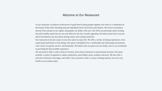 Food and Restaurant Website: A dynamic and playful design with a large, vivid image of a menu item or a table setting as Web Template 3188