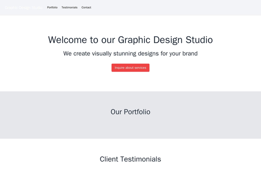 Graphic Design Studio: A visually striking design with a logo at the top left corner, a full-width header showcasing a p Web Template 4203