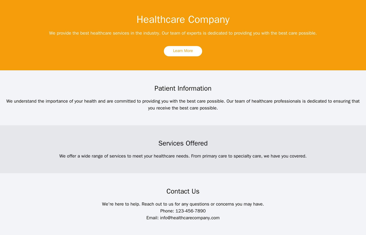 Healthcare Company Website: A clean, minimal design with professional colors, a header featuring a centered logo and a p Web Template 4066