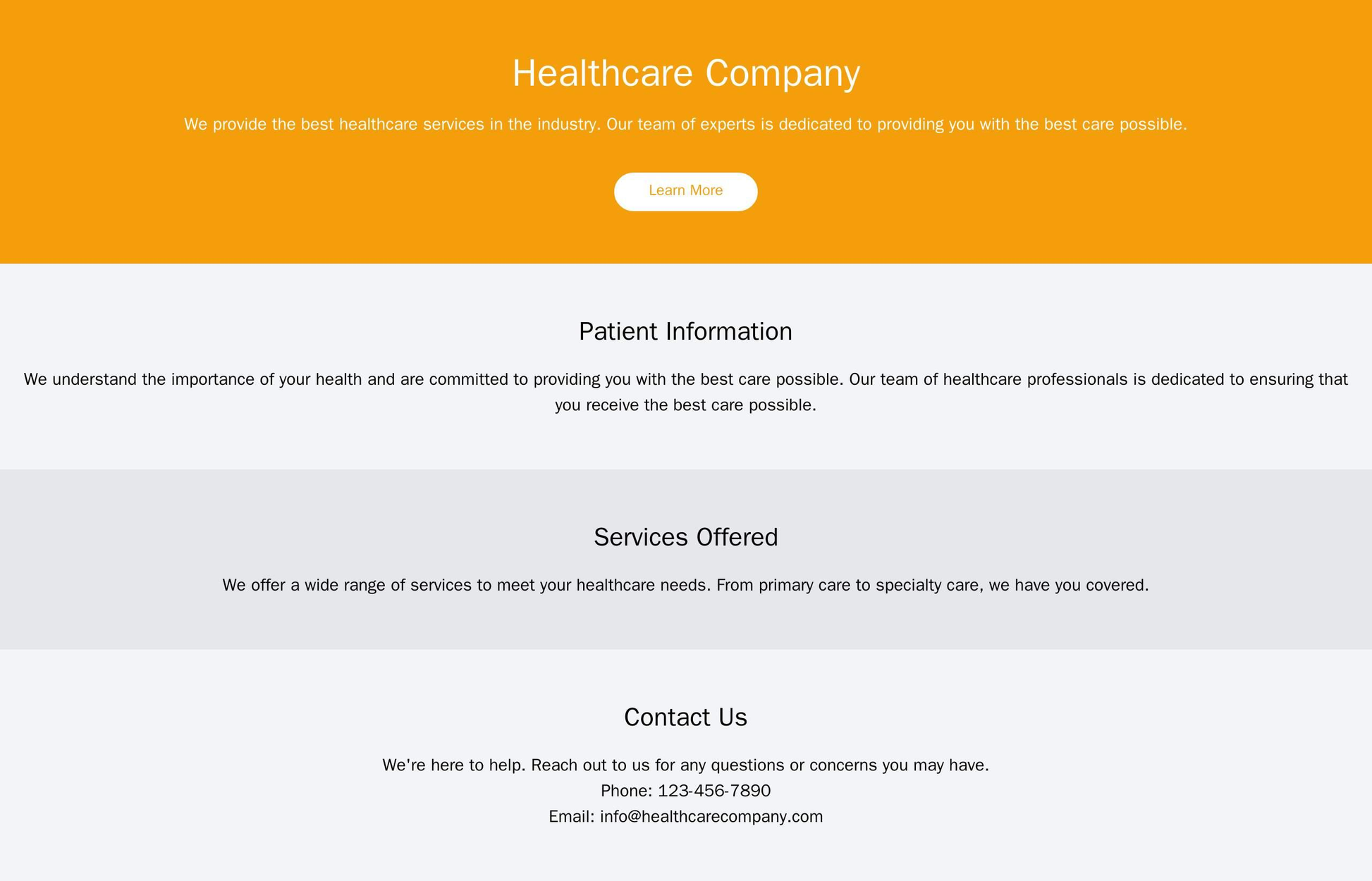 Healthcare Company Website: A clean, minimal design with professional colors, a header featuring a centered logo and a p Web Template 4066