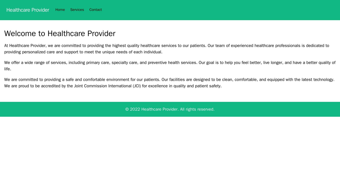 Healthcare Provider: A calming and professional design with a left-aligned logo and navigation bar, a clean, white backg Web Template 2039