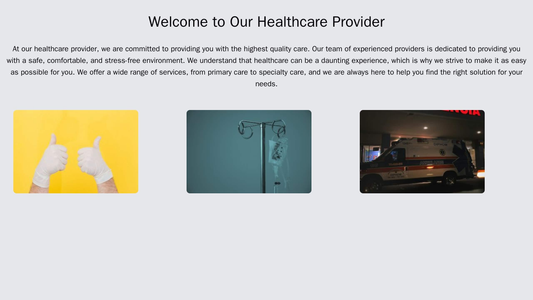 Healthcare Provider: A soothing design with warm colors and rounded corners. A patient-centric layout puts vital informa Web Template 3047