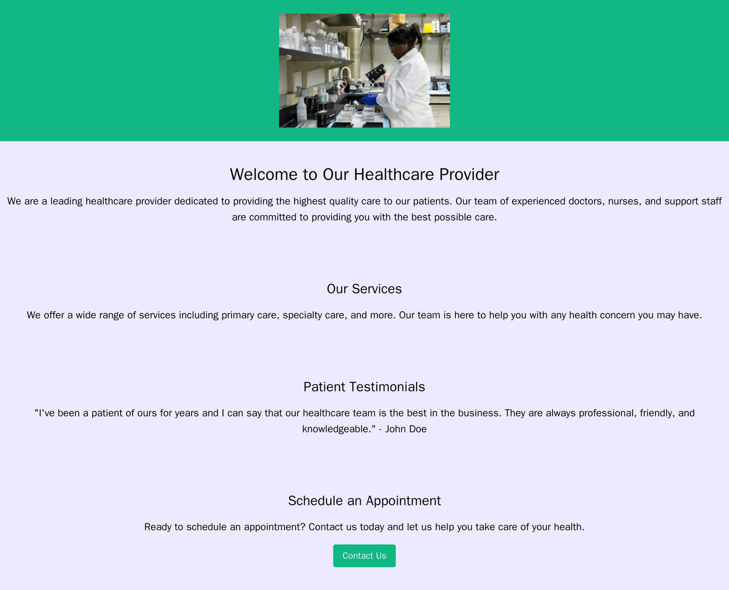 Healthcare Provider: A simple, one-page design with sections for services, patient testimonials, and a call-to-action, a Web Template 3203