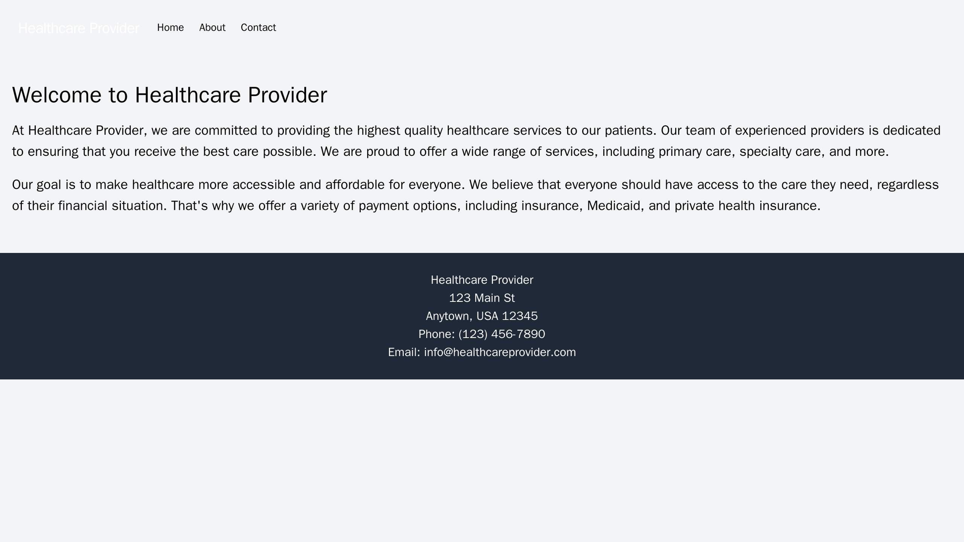 Healthcare Provider: A calming and professional design featuring a large image of a peaceful scene, a left-aligned navig Web Template 3483