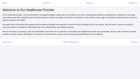 Healthcare Provider: A modern design focused on easy access to information, a full-screen image displaying a calming sce Web Template 3675