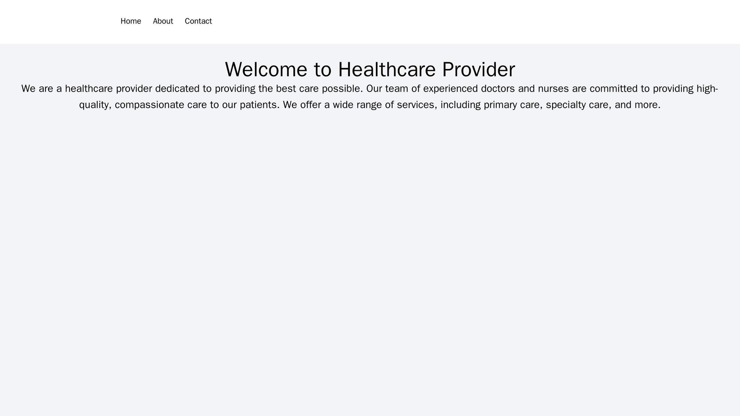 Healthcare Provider: A clean and calming design with a center-aligned header image and a menu located at the top left. T Web Template 4049