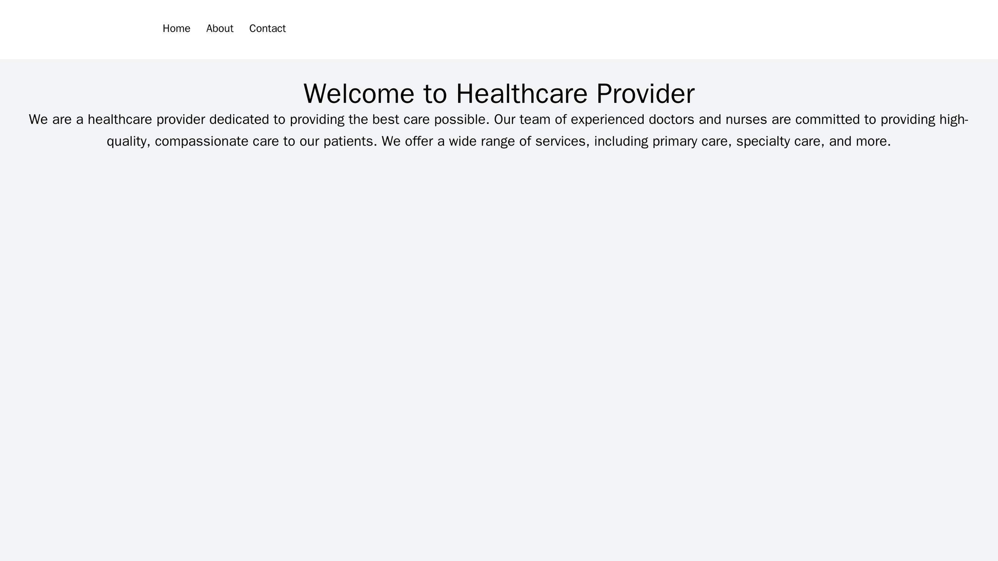 Healthcare Provider: A clean and calming design with a center-aligned header image and a menu located at the top left. T Web Template 4049