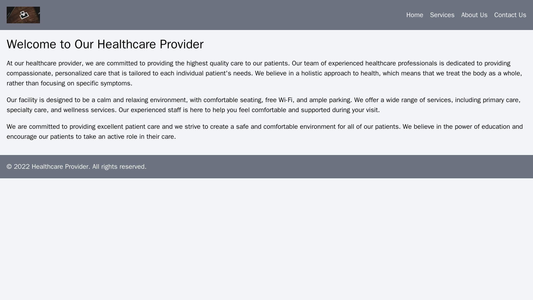 Healthcare Provider: A calming, welcoming design with a header featuring the company logo, a large search bar, and a men Web Template 4662