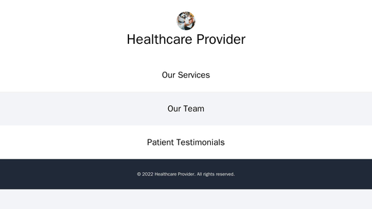 Healthcare Provider Site: A minimalistic design with a centrally-aligned logo and a parallax scrolling effect featuring  Web Template 2314