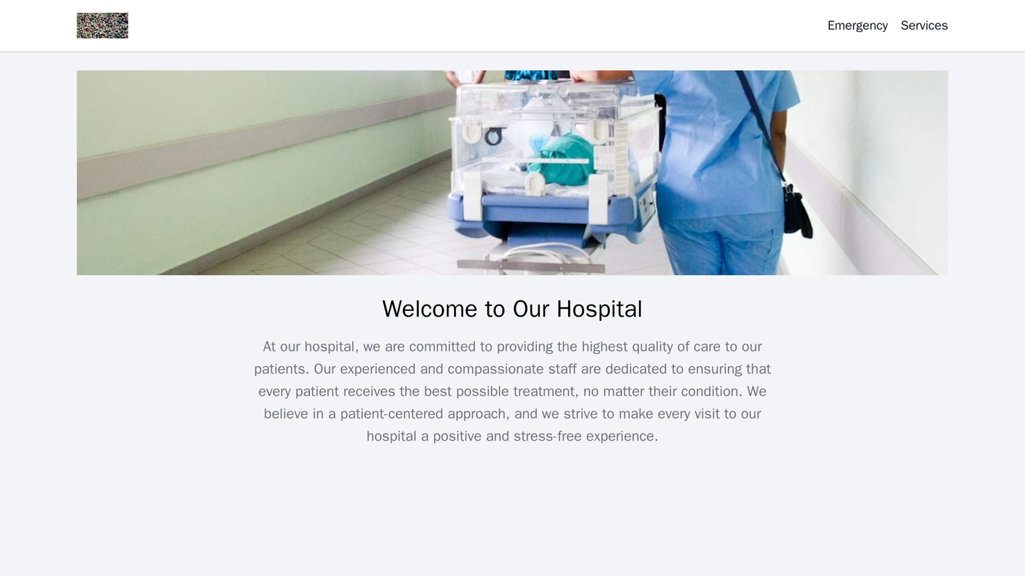 Hospital: A calming and welcoming design with a full-width image of a serene hospital setting. The header contains a cen Web Template 3132