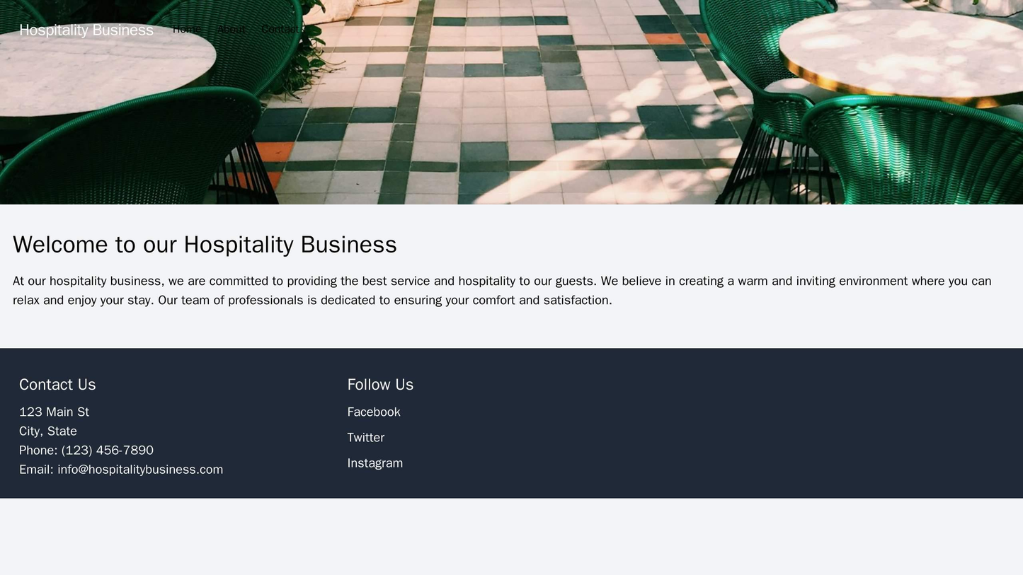 Hospitality Business Site: A warm and inviting design, with a full-width header image of a beautiful property. A navigat Web Template 3687