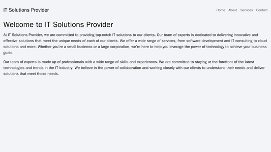 IT Solutions Provider: A modern, technology-focused design with a full-screen header image of a computer interface. The  Web Template 2147