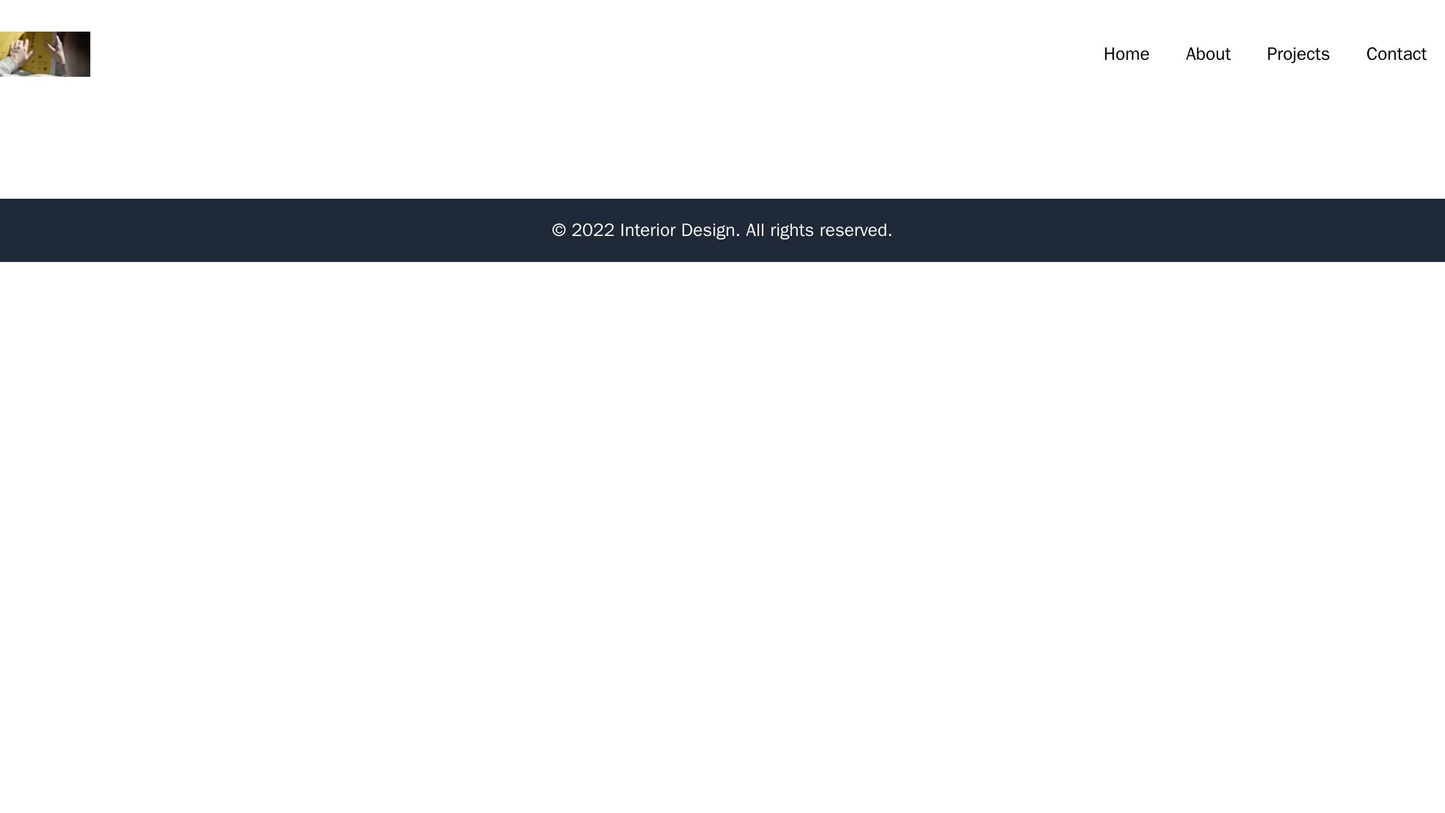 Interior Design: A visually appealing design featuring a centered logo and a horizontal navigation menu at the top, with Web Template 4704