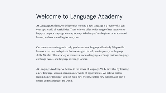 Language Academy: A content-rich design with a full-width homepage showcasing free resources, testimonials, and the bene Web Template 2026