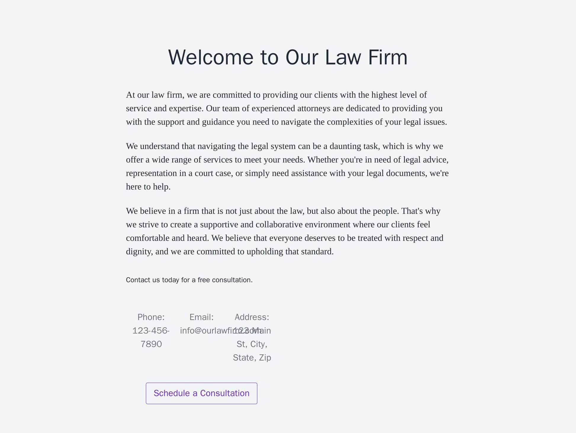 Law Firm: A formal, traditional design focusing on usability, a centered logo, and a clean layout that makes it easy for Web Template 3152