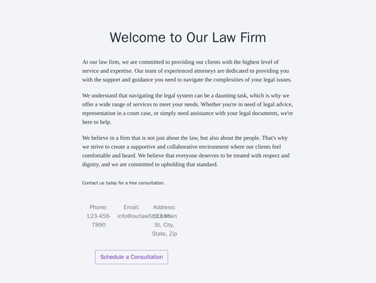 Law Firm: A formal, traditional design focusing on usability, a centered logo, and a clean layout that makes it easy for Web Template 3152