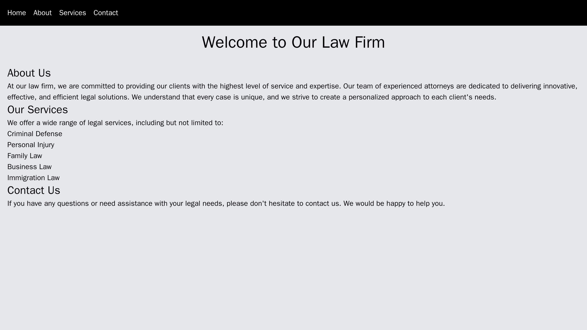 Law Firm: A sleek design with a top-aligned menu, a full-width header image featuring the firms logo, and a centered cal Web Template 4846