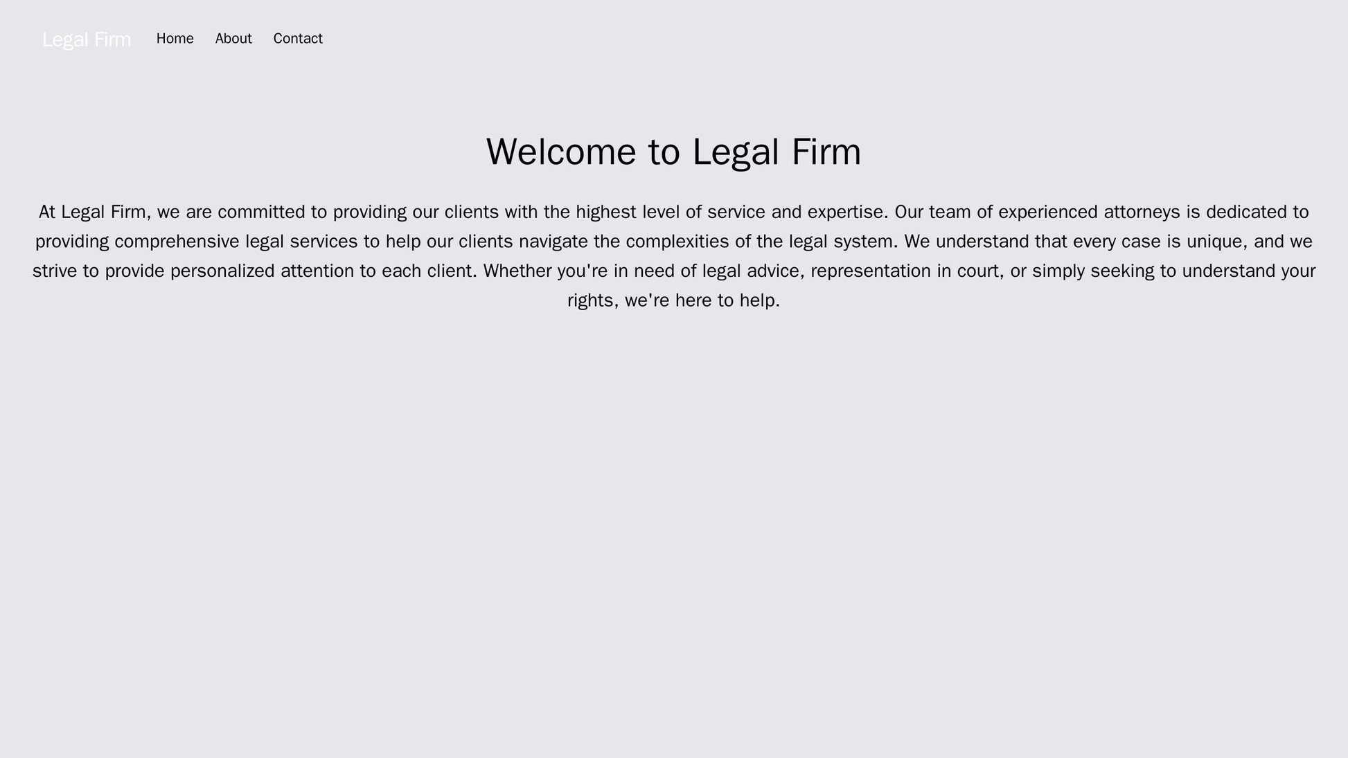 Legal Firm: A formal and professional design with a centered logo, a horizontal navigation bar, and a prominent search f Web Template 3446