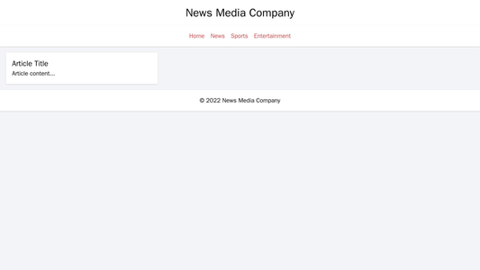 News Media Company Website: A columned design with multiple articles displayed on the homepage, clear categories to filt Web Template 4061