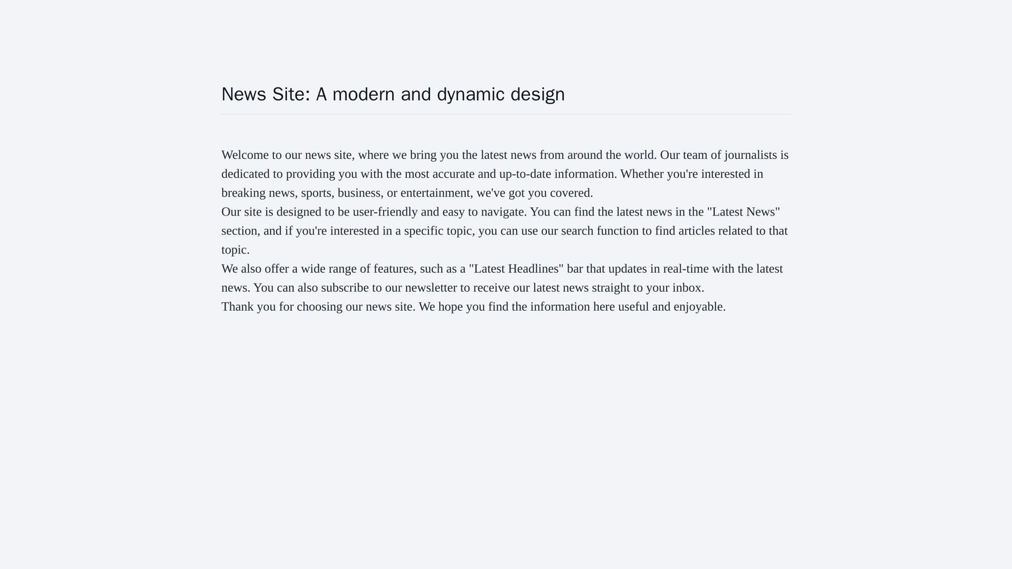 News Site: A modern and dynamic design, with a full-width hero image of a breaking news story. Multiple columns for news Web Template 3690