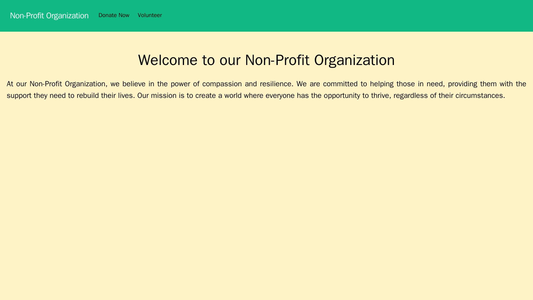 Non-Profit Organization: A charitable and socially conscious design with a powerful and emotional image of people in nee Web Template 2164