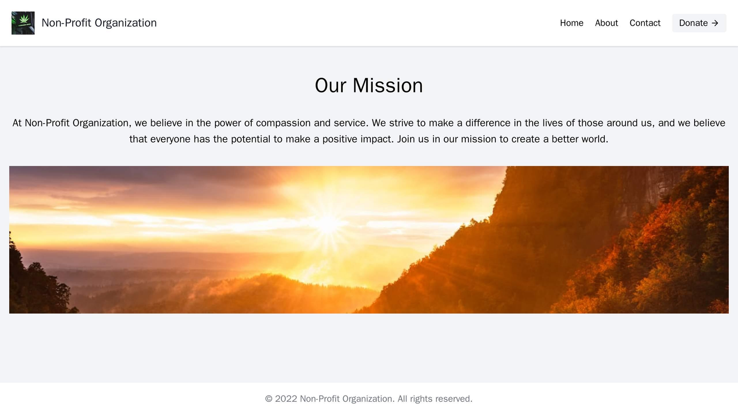 Non-Profit Organization: A simple, emotionally resonant design, featuring a prominent banner image, a centered logo, and Web Template 2197