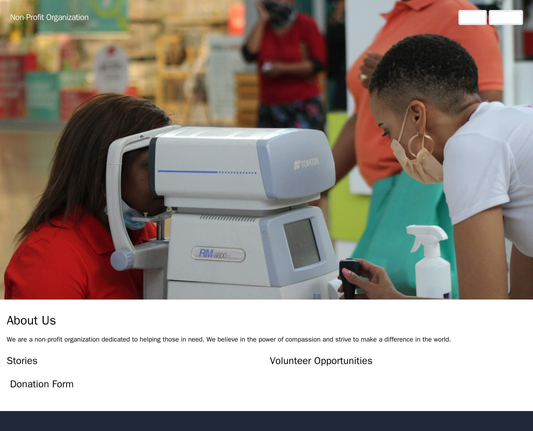 Non-Profit Organization: A compassionate design with a full-screen image of those in need, a sliding header with calls-t Web Template 3313