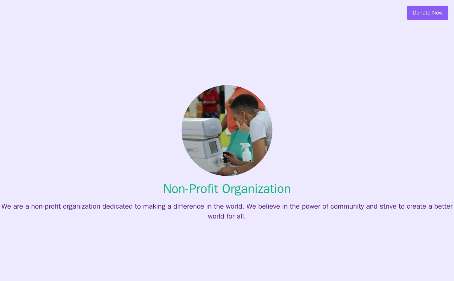 Non-Profit Organization: A warm and inviting layout with multiple shades of blue and green. A large, clear donation butt Web Template 3435