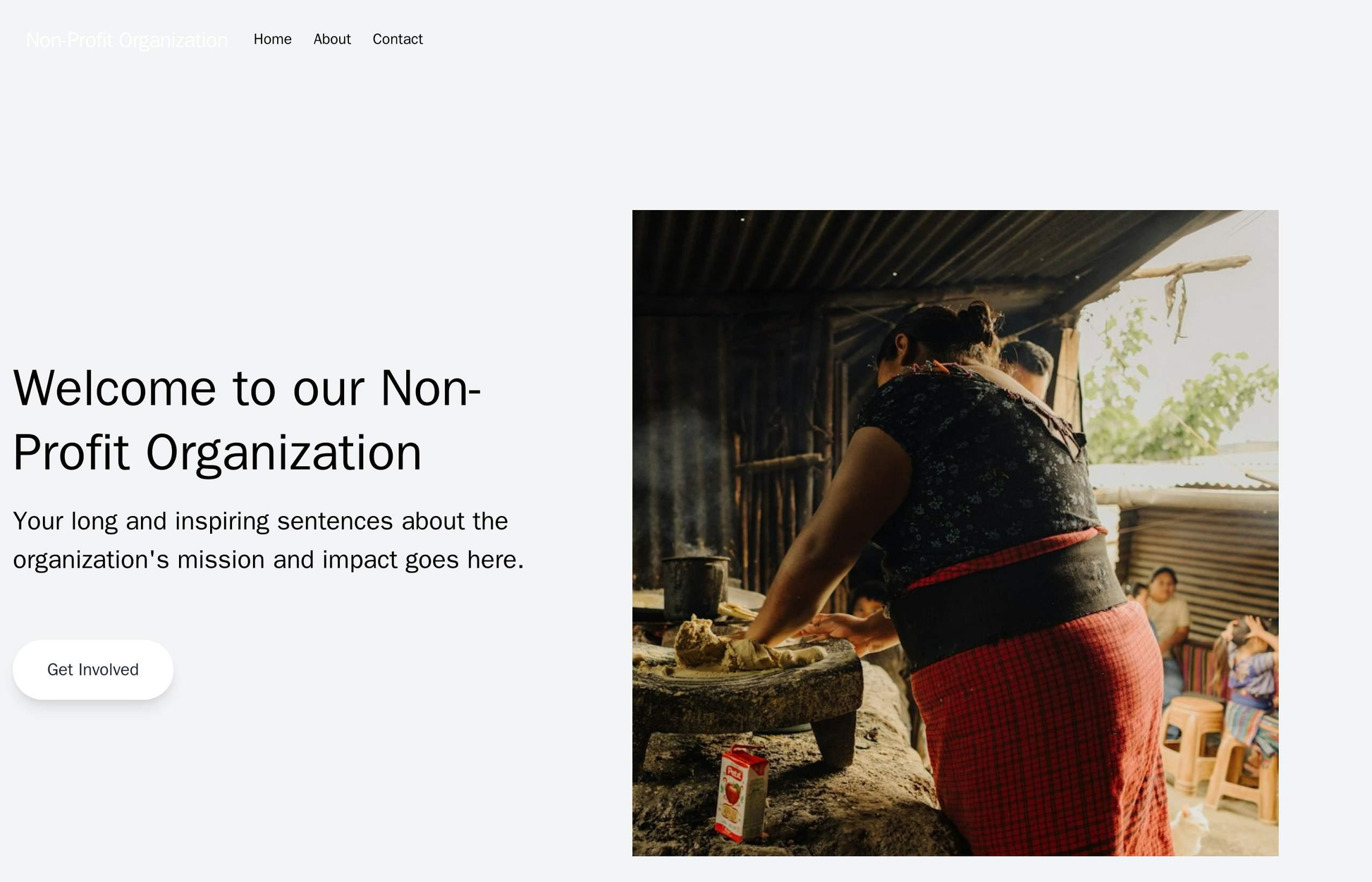 Non-Profit Organization: A design with a clear and simple layout, a prominent call-to-action button, and a color palette Web Template 3448