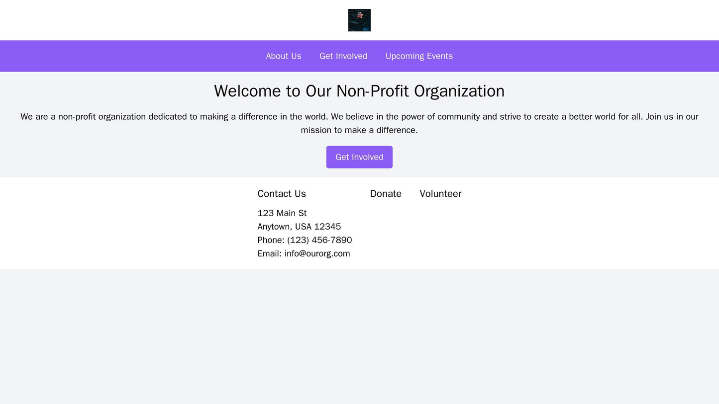 Non-Profit Organization: A clean design with a centered logo and a call-to-action button. The main navigation menu is lo Web Template 4255