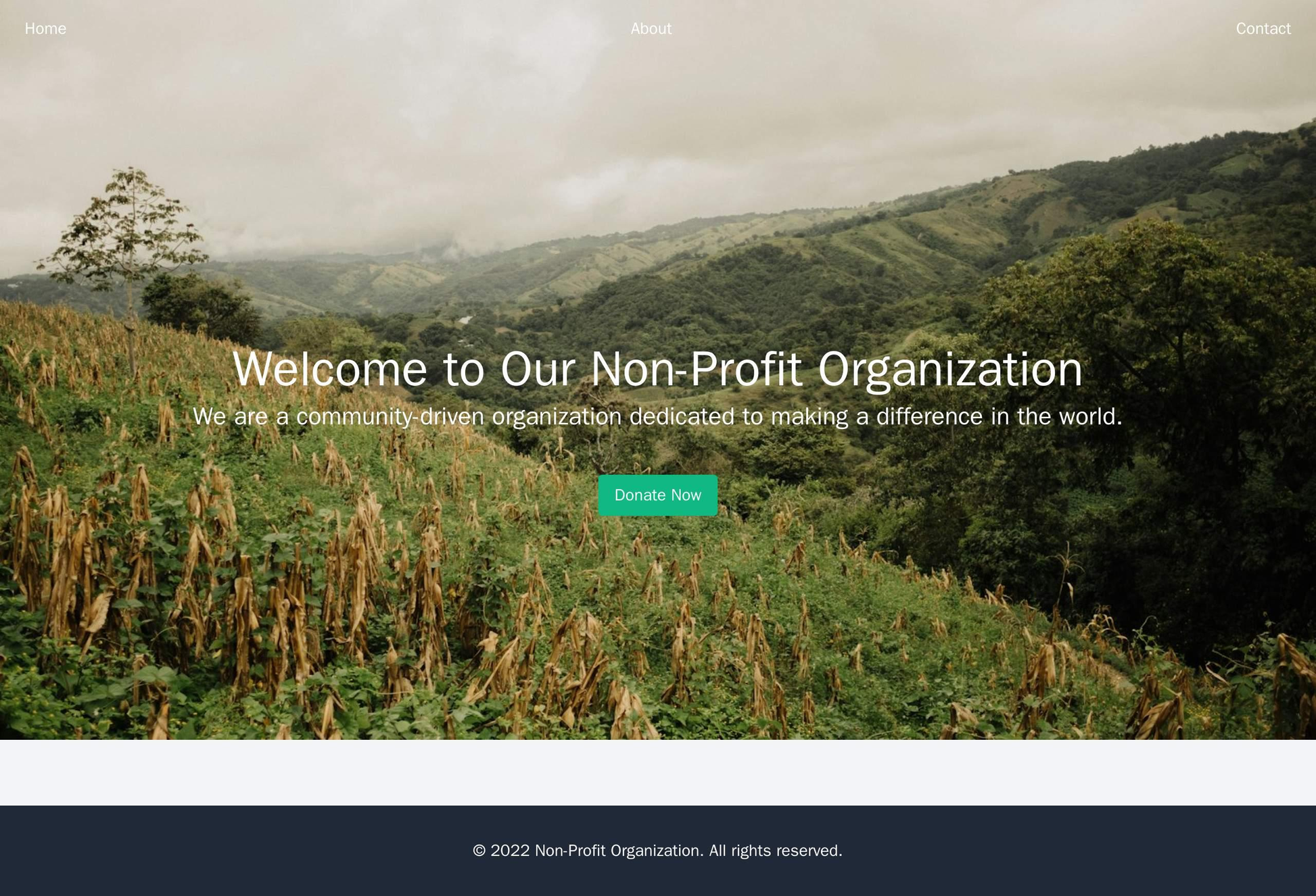 Non-profit Organization: A visually striking design with a header image showcasing the organizations mission, a large do Web Template 3384