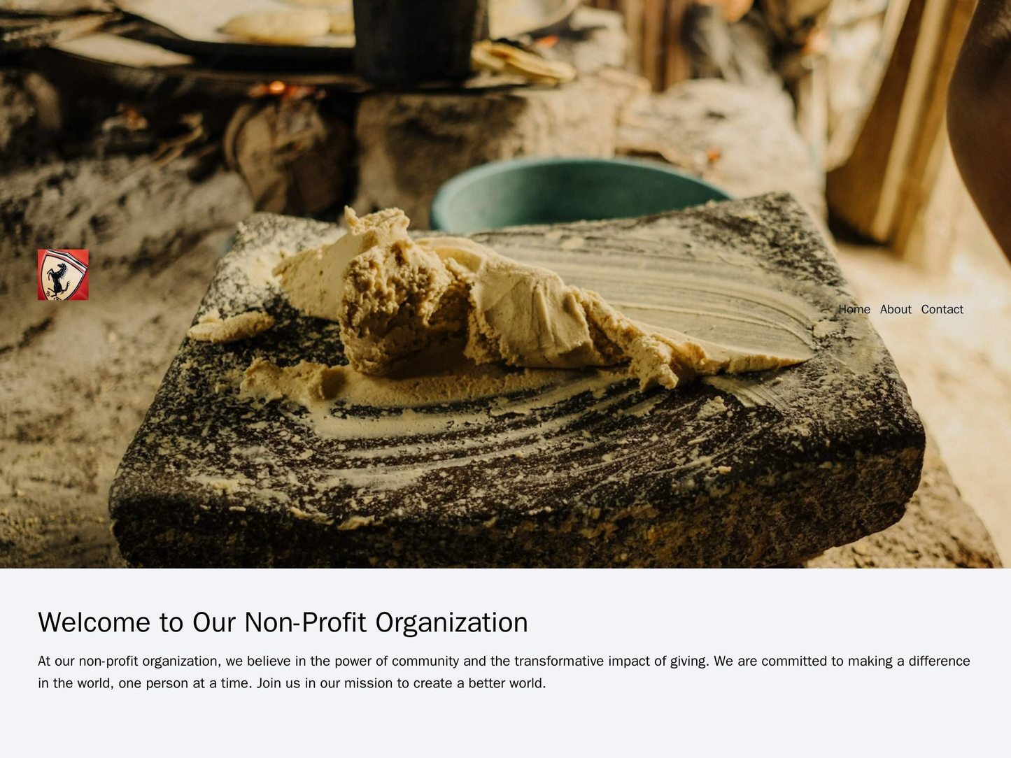 Non-profit Organization: A clean and inspiring design, with a full-width header image showcasing the organizations missi Web Template 4899