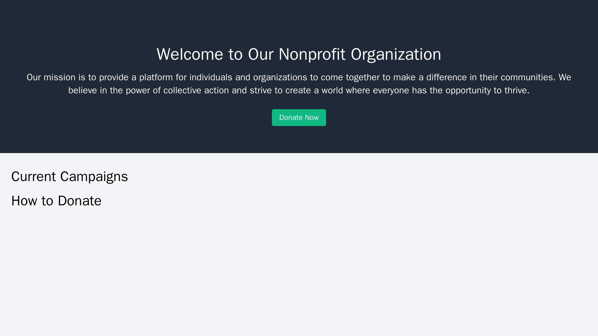 Nonprofit Organization: A simple, non-distracting layout, featuring a large header image and a prominent call-to-action  Web Template 4177