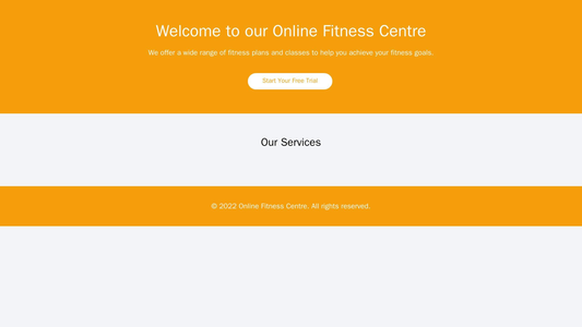 Online Fitness Centre: A dynamic and energetic design with fitness-related background images, a prominent call-to-action Web Template 3554