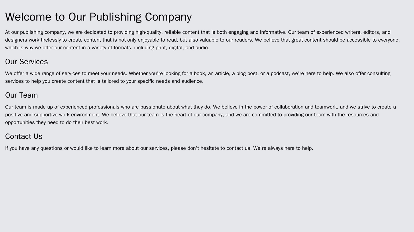 Publishing Company Site: A scrolling design with a full-width header image and a table of contents on the left, featurin Web Template 3760