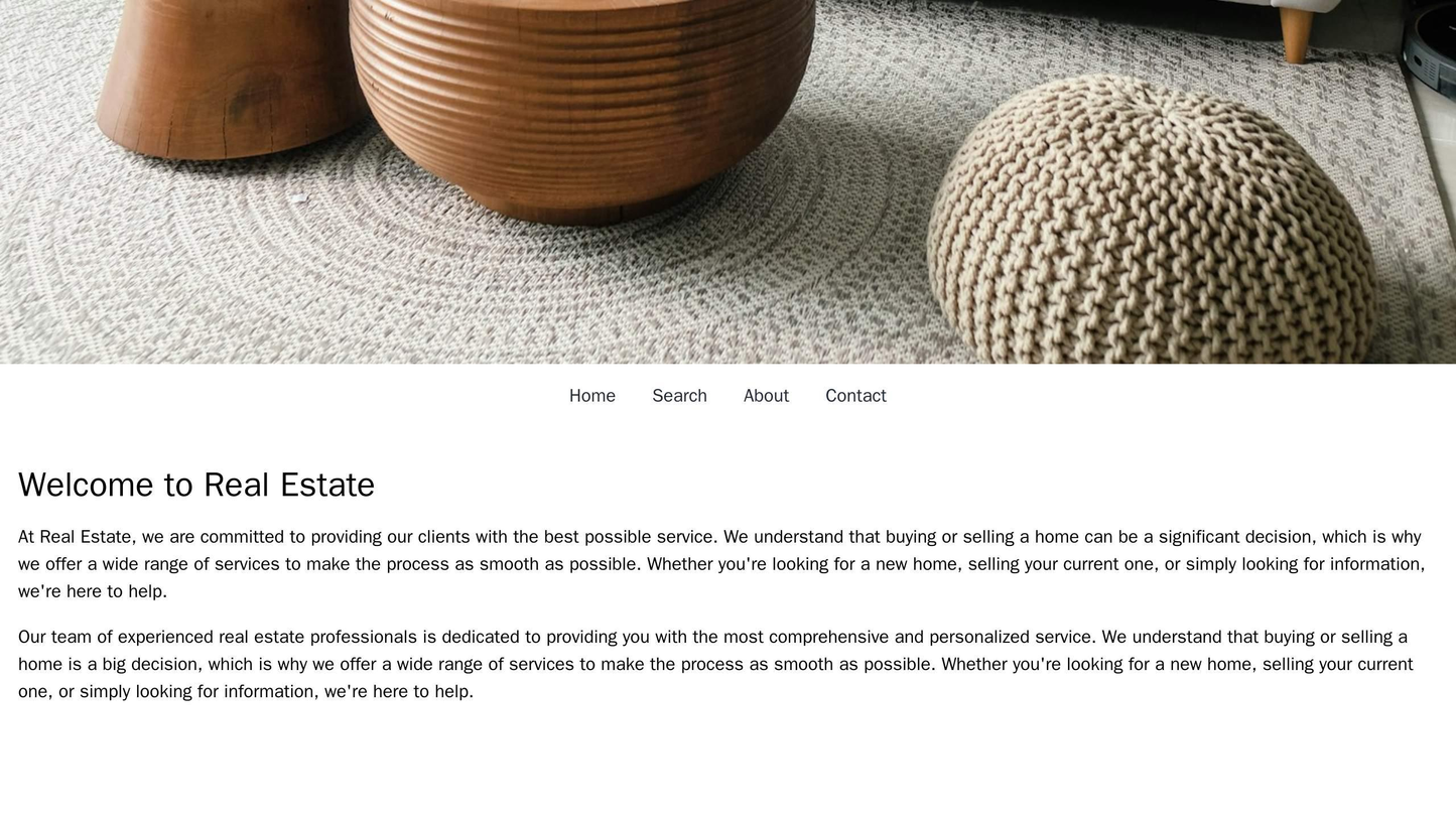 Real Estate: A dynamic layout with a full-width header image, a horizontal navigation menu at the top, and multiple sect Web Template 4569