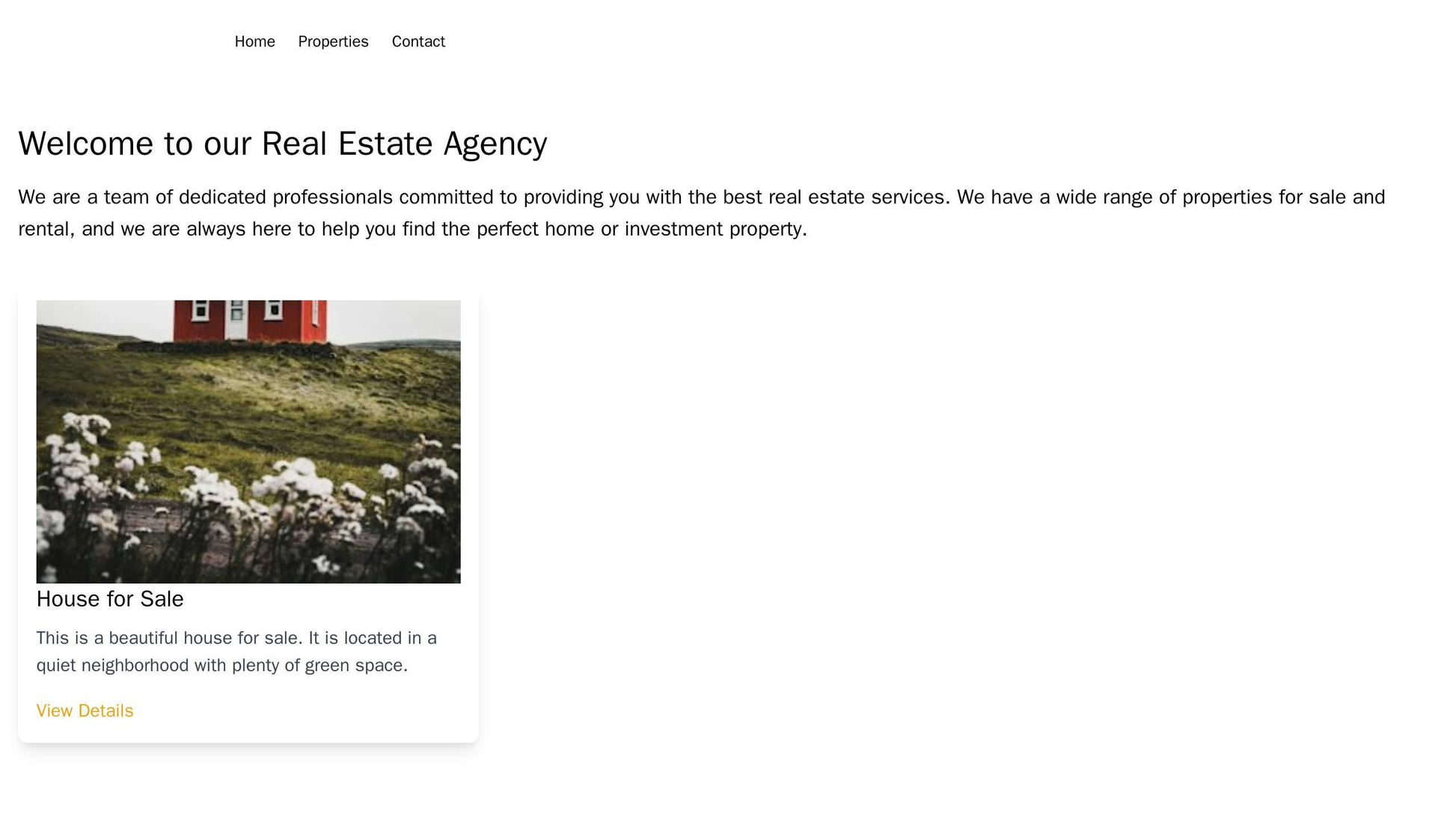 Real Estate Agency: A sophisticated and elegant design with a centered logo, a horizontal navigation menu, and a white a Web Template 2057