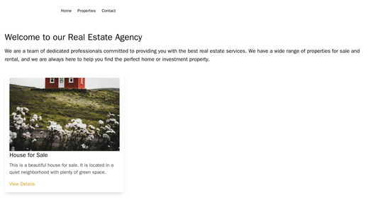 Real Estate Agency: A sophisticated and elegant design with a centered logo, a horizontal navigation menu, and a white a Web Template 2057