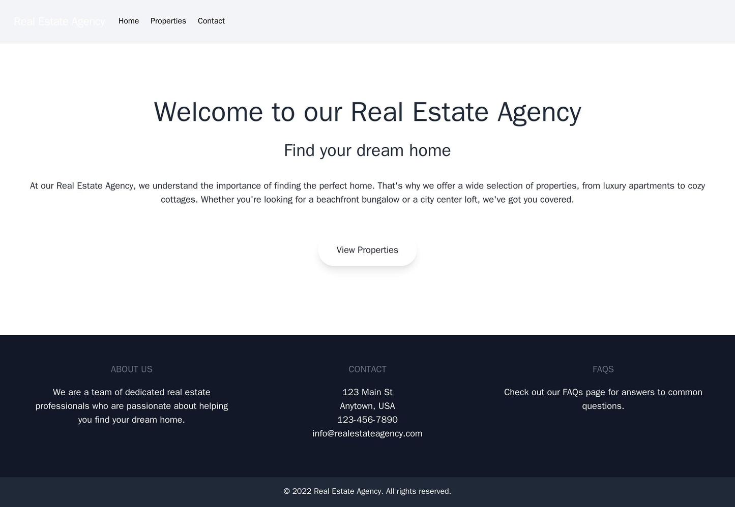 Real Estate Agency: A modern design with a large center header displaying featured properties, navigation menu on the le Web Template 2104