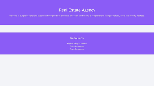 Real Estate Agency: A professional and streamlined design with an emphasis on search functionality, a comprehensive list Web Template 2173