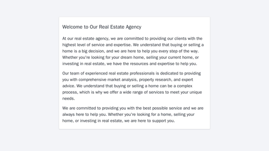 Real Estate Agency: A contemporary and visually appealing design with a large, full-screen header image, a company logo  Web Template 2184